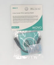 Movo IMA-2 3.5mm TRS to Lightning iPhone Headphone Adapter  Aux MFi-Certified