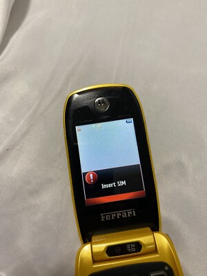 Motorola i897 Ferrari Yellow special Edition Phone | eBay