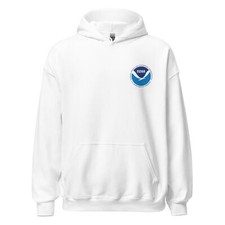 NOAA Logo Hoody National Oceanic and Atmospheric Admin Heavy Hooded Sweatshirt