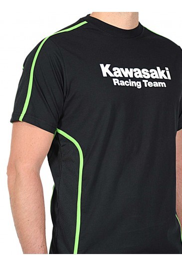 New Official Kawasaki Racing Team T'Shirt Single Stripe - 15 31520
