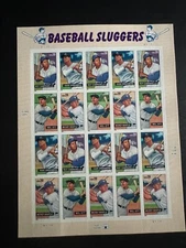 Scott #4080 Baseball Sluggers Pane of 20 39¢ Stamps (2006)