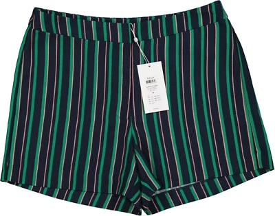NEU! VILA Damen Shorts Gr. 38   grün-mix - Bild 1 von 3