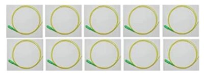 10 Pack SC/APC Singlemode 9/125 Simplex Pigtail Fiber Optic 1M 0.9 mil
