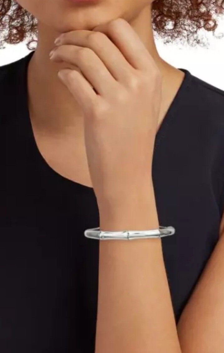 John Hardy Bamboo Collection Sterling Silver Cuff Bracelet Medium