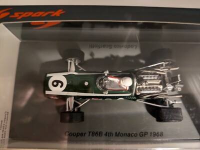 S6983 Spark S6983 Cooper T86B #6 4th Monaco GP 1968 - Lodovico Scarfiotti 1/ ...