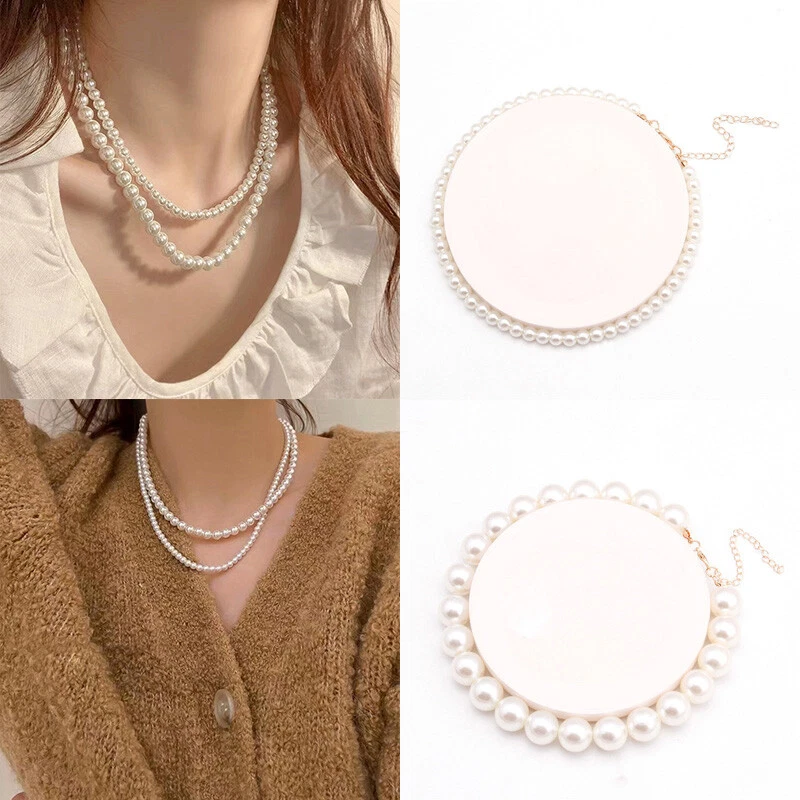 Giant pearl deals necklace