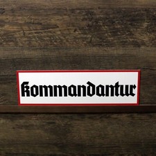 Schild Kommandantur Wegweiser Hinweisschild Warnschild 34x10cm Deko Wehrmacht