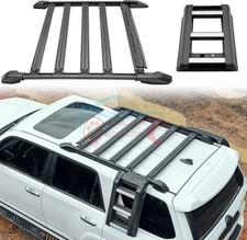 Roof Rack Platform Side Ladder Basket for 2010-2024 Toyota 4Runner Roof Rail Bar