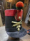 ARTILLERY SHAKO MODEL late II EMPIRE early 3rd REPUBLIC in very good condition