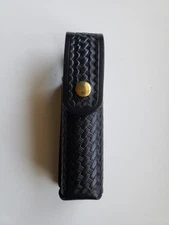 Dutyman Black Basketweave Leather Police Belt Holder 2621u