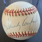 Sandy Koufax Signed Autographed Official NL Baseball - PSA/DNA Full Letter