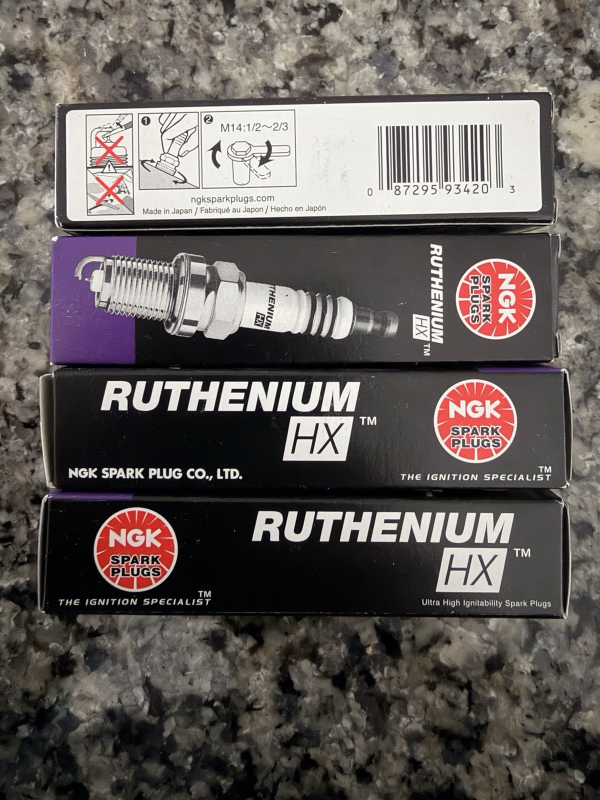 4 pc NGK 93420 LFR6BHX Ruthenium HX Spark Plugs