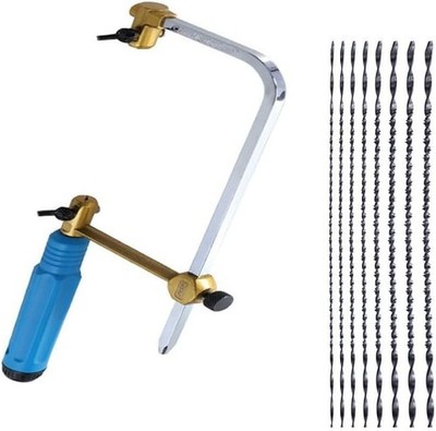 Precision Coping Saw with #1 to #8 Spiral Teeth Blades   Fast Cutting for Jewelr