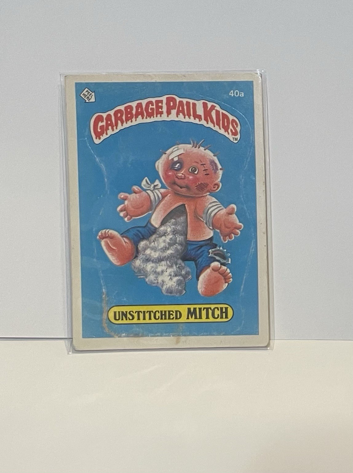 40a Unstitched Mitch Matte OS1 GPK Series 1 Garbage Pail Kids 1985
