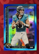 2025 Topps Chrome Trevor Lawrence #138 Blue Refractor /150 - Jaguars