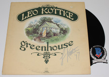 LEO KOTTKE SIGNED 'GREENHOUSE' VINYL RECORD ALBUM LP GUITARIST BECKETT BAS COA