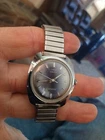 Vintage Timex Electric Dynabeat blue dial Watch UNTESTED AS IS