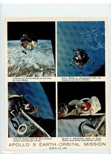Orig. NASA PUBLICITY Photo APOLLO 9 W/ LUNAR COMMAND SERVICE MODULES MSCL-28