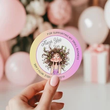 56 THANK YOU SEALS LABELS STICKERS FOR SMALL BUSINESS, CRAFTS, PARTIES 2 INCH