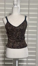 Miraclesuit Women Size 8 Animal Print Swimsuit Tankini Top Coastal Beach
