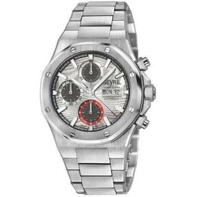 Gevril Kingsgate Men's 47904B  Swiss Automatic ETA 7750 Chronograph Date Watch