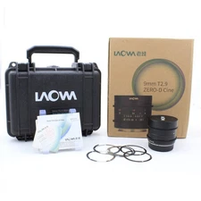 * OPEN BOX EXCELLENT * Laowa 9mm T2.9 Zero-D Cine Lens for Fuji X