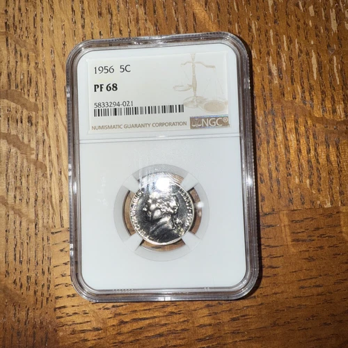 1956 PROOF JEFFERSON NICKEL NGC PF68 