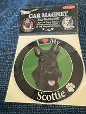 NEW I LOVE MY SCTTIE Car Magnet Dog-Mom Dog-Dad Proud Pet Parent Novelty