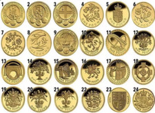 1983-2016 UK ROUND POUND £1 COINS and SETS, select from drop down menu.
