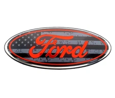 Front Grille US Flag Nameplate Ford 7" Emblem Rear Tailgate Badge Logo icon Tape