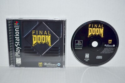 Final Doom (Sony PlayStation 1, 1996) PS1 PSOne PSX 2 3 CIB Reg Card Black Label