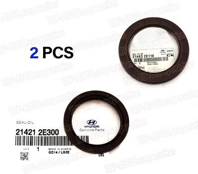 GENUINE   Crankshaft Front & Rear Oil Seal 12-19 Elantra Forte SOUL 214212E300