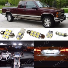 LED interior lights for 1995-1998 Chevrolet Silverado or GMC Sierra White CS5W