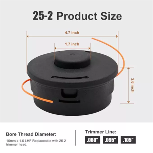 1PZ per testa decespugliatore STIHL 25-2 FS55 FS90 FS91 FS94 FS130 FS131 - Foto 2 di 14
