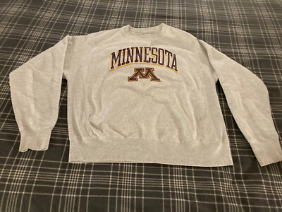 Vtg Minnesota Golden Gophers Reverse Weave Crew (M) by Champion