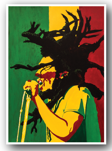 PÓSTER BOB MARLEY ARTE DE PARED IMPRESIÓN REGGAE LEYENDA GRANDE A4 A3 TALLA LAMINADA #10 - Imagen 8 de 9