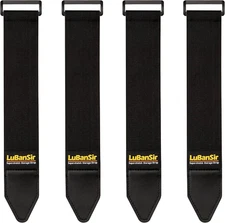 Lubansir Cinch Straps, 2" X 24" (4 Pack) Elastic Hook and Loop Storage Strap for