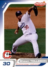 2012 Chattanooga Lookouts Grandstand #26 Shawn Tolleson Fairview Texas TX Card