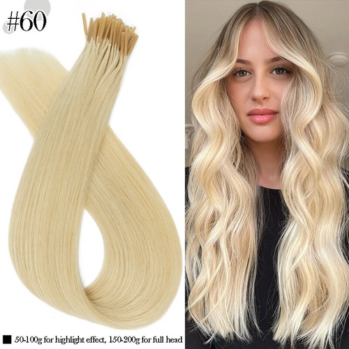 CLARENCE 200S I Tip Stick 100% Remy Human Hair Extensions Pre Bonded Honey Brown - Picture 28 of 35