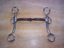 Used Bit Master Argentine Snaffle Bit 5 1/4" Sweet Iron Mouth