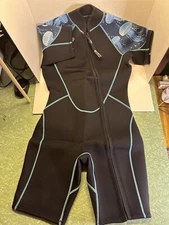 Zifumei Scuba Snorkel WetSuit Jellyfish Shoulder Print Women’s Medium Full Zip