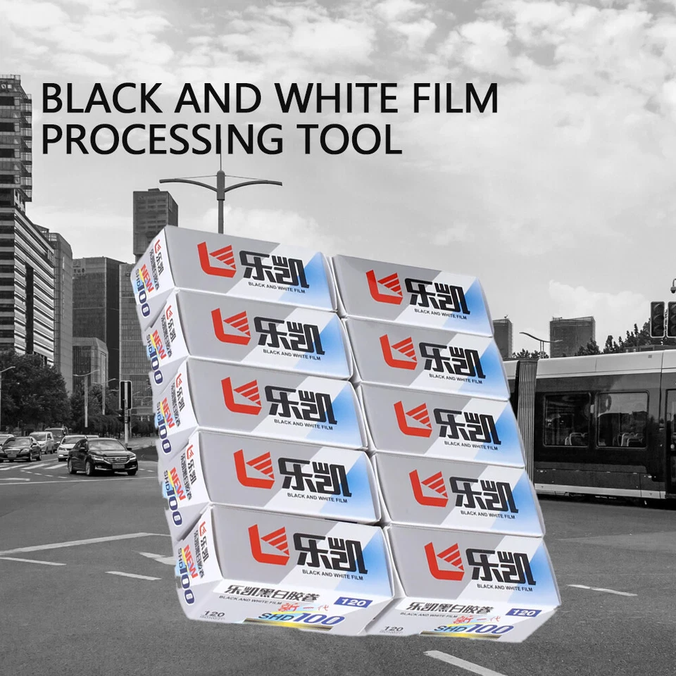Película negativa LUCKY SHD 100 blanco y negro 120 rollos ISO100/21° fecha 05-2026 Foto 2 de 4