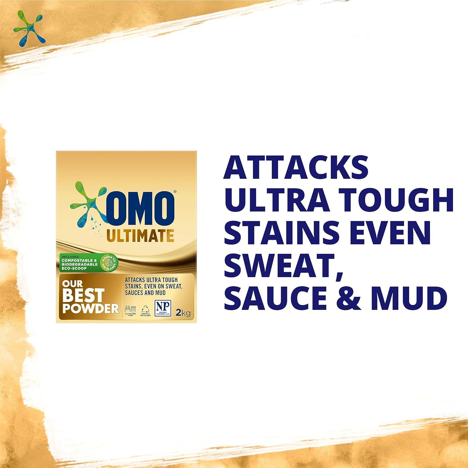 OMO Ultimate Laundry Detergent Washing Powder Front & Top Loader Free