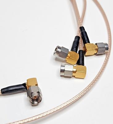4) SMA(Male) Right Angle to SMA(Male) Cables 12
