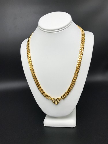 9999 24k Solid Gold Cuban Link Chain 