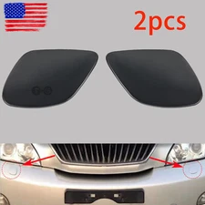 2x For Lexus RX330 RX350 Headlamp Washer Nozzle Cover Headlight Cleaning Cap