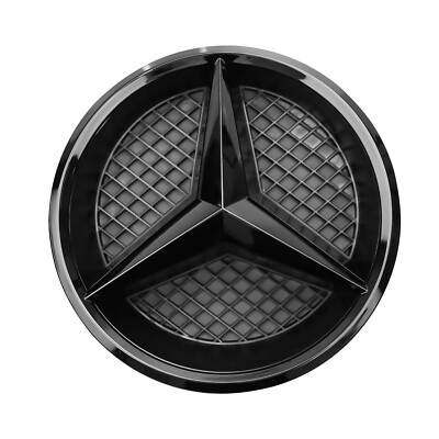 Für MercedesBenz GLC GLE 15-19 Frontgrille 3D Mesh Star Emblem Schwarz Abzeichen