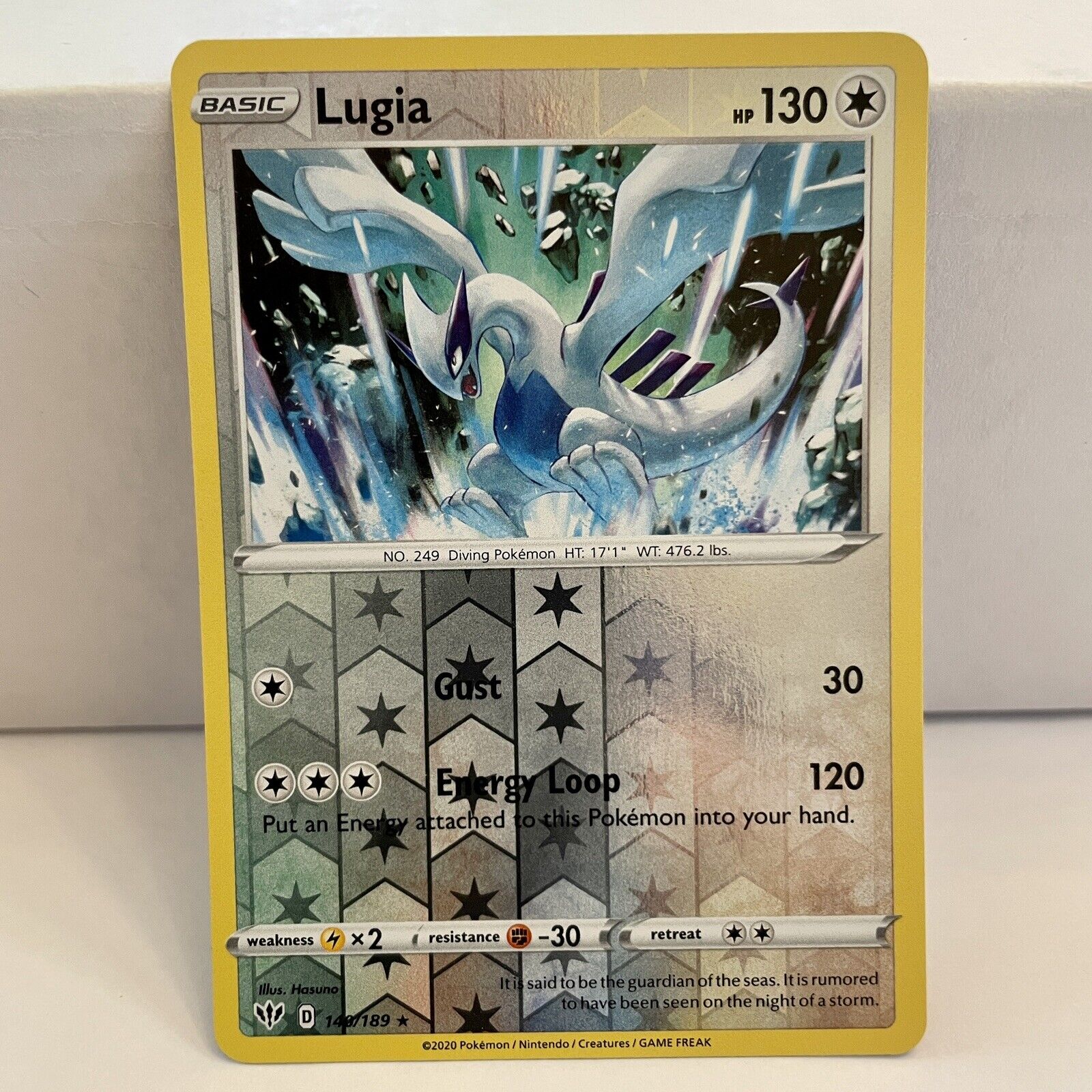 Pokemon - Lugia 140/189 - Darkness Ablaze - Legendary - Rare Pokemon Card