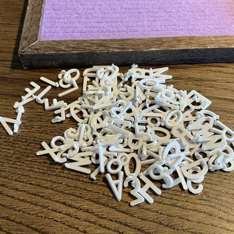 Felt Letter Board 10" x10" Purple Sign Gift Store Shop Display Message Used! - Image 4 of 4