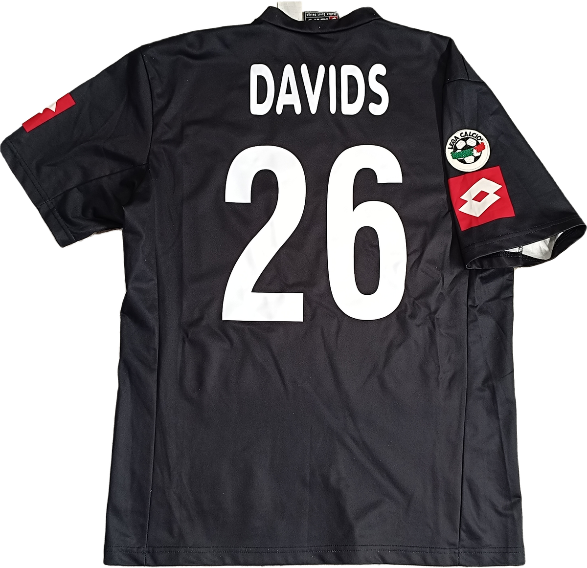maglia calcio vintage Juventus DAVIDS Lotto 2001-2002 Fastweb
